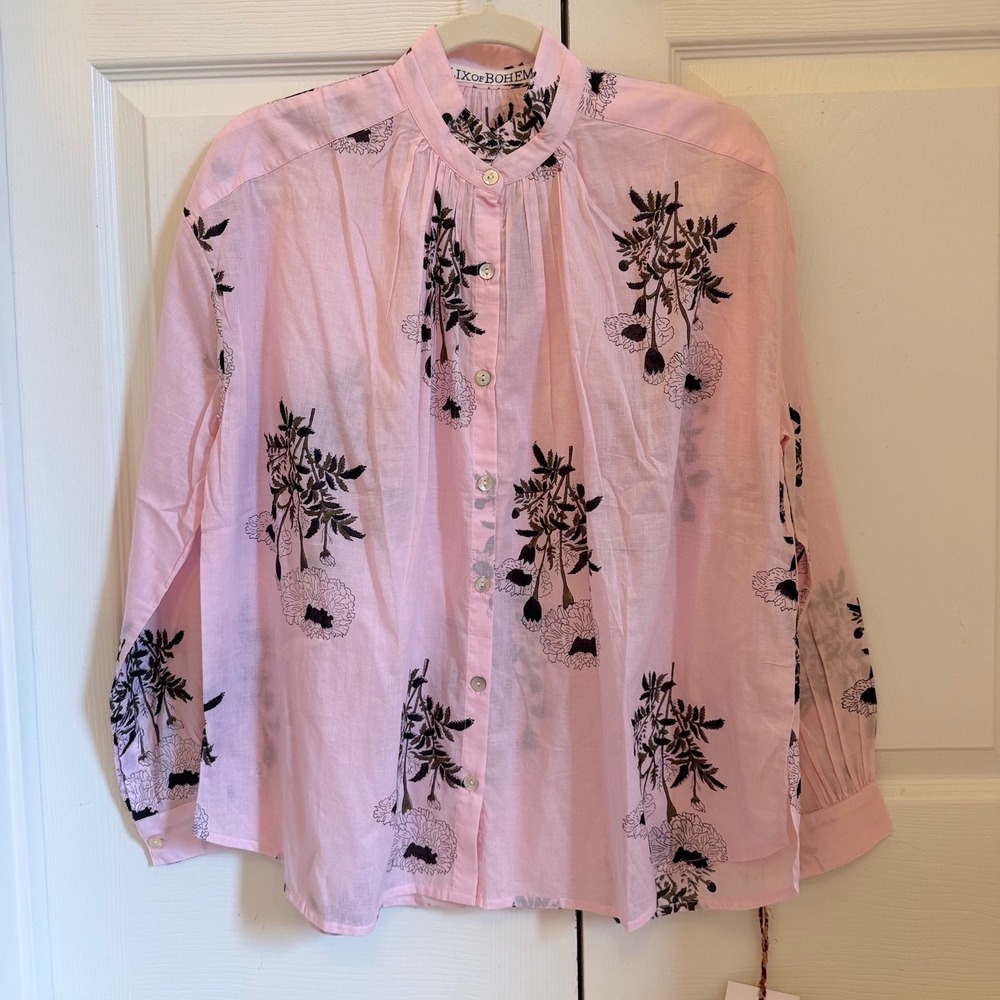 NWT Alix of Bohemia womens Kiki Aemone Bloom Shirt size medium
